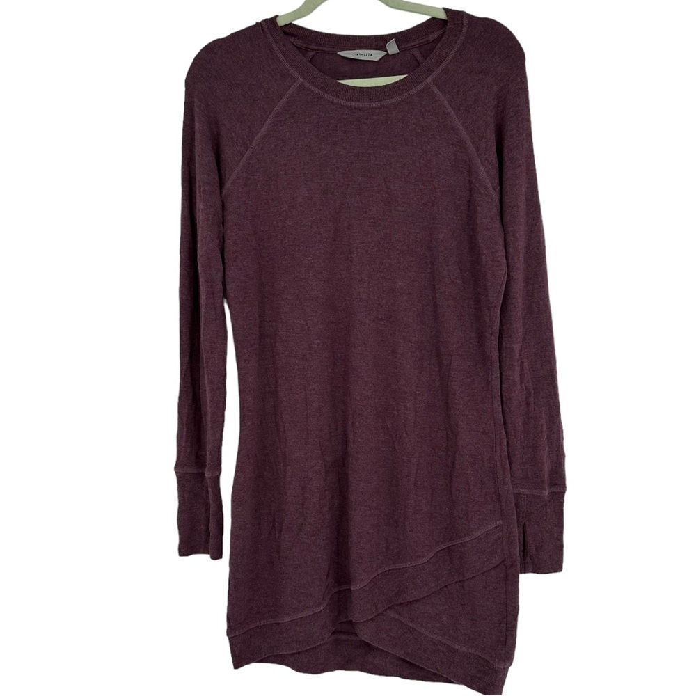 Athleta Plum Purple Long Tunic Top Size Small Modal Blend So Soft